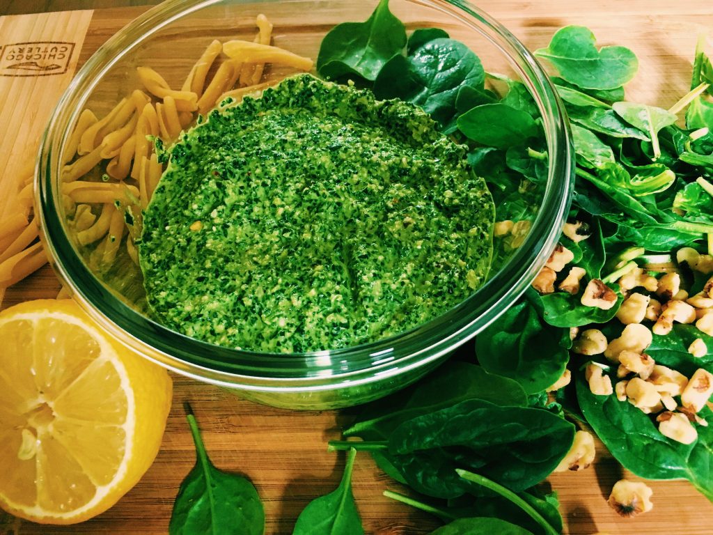 Recipe • Spinach Pesto and Two Confessions • Mixed Bag